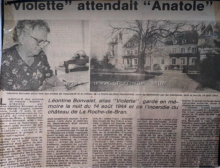 Article de Presse Violette attendait Anatole