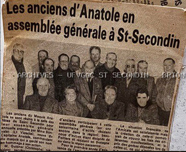 Article de presse le maquis Anatole se reunit