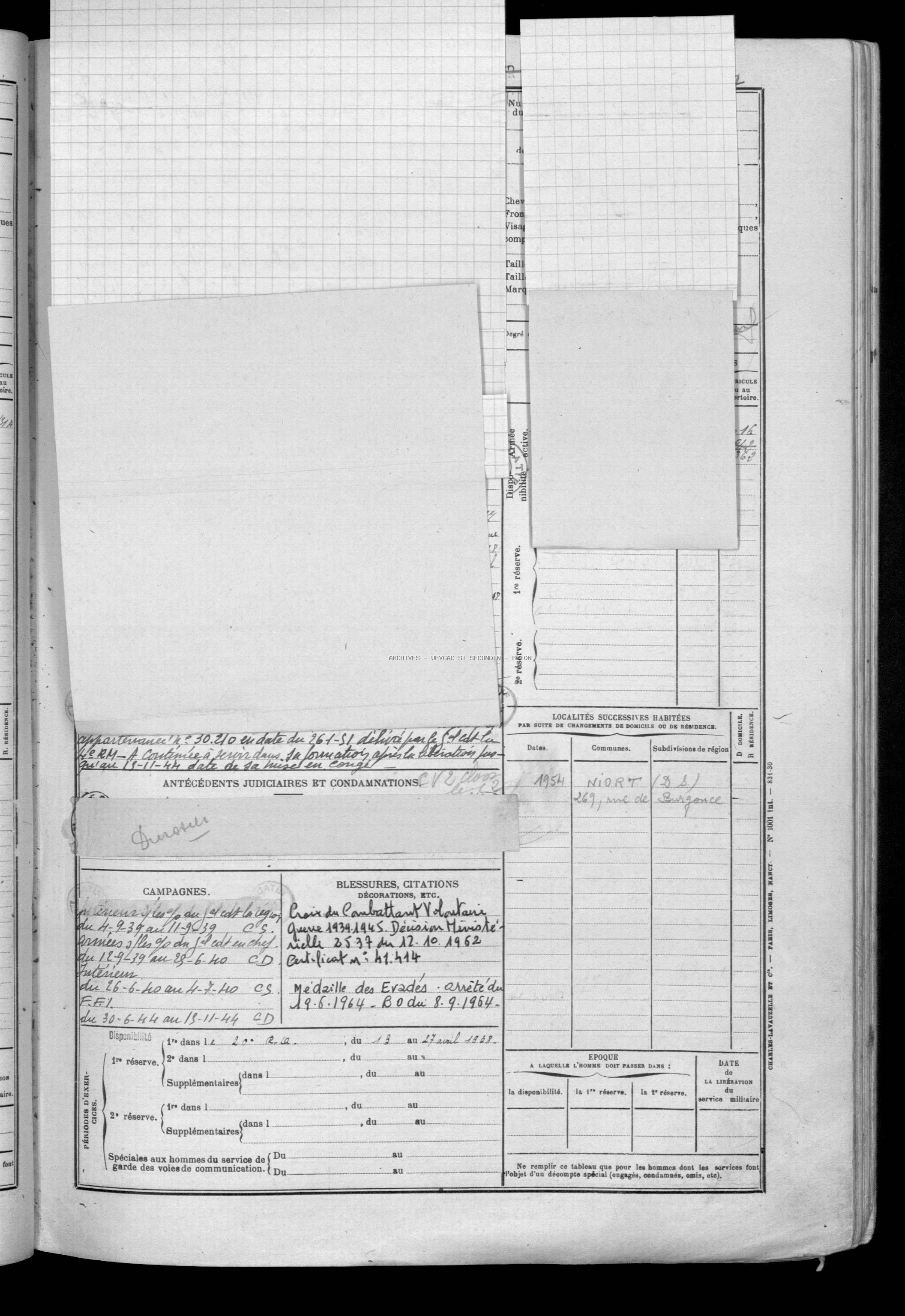 DUROSIER Emmanuel Joseph Etat de Service 04 Registre Maquis Anatole