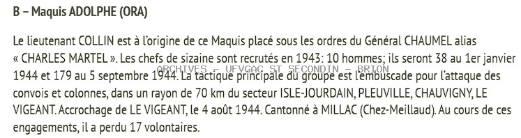 Le Maquis ADOPLHE