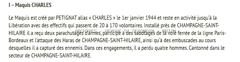 Le Maquis CHARLES