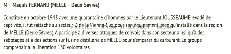 Le Maquis FERNAND