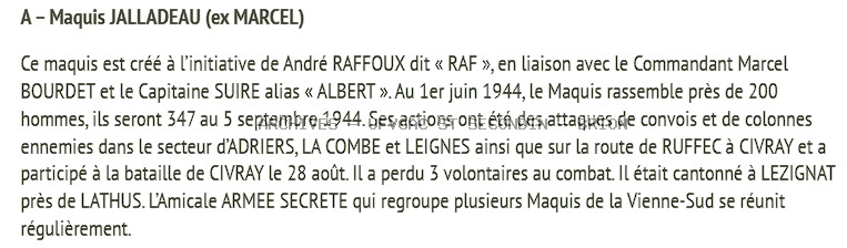 Le Maquis JALLADEAU